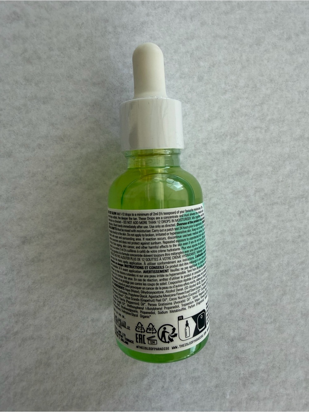 Isle of Paradise Face Self-Tanning Drops - Green Bottle - Picture 2 of 3